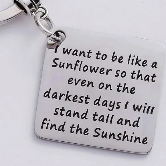 NWT Sunflower Bag Charm / Key Ring - Picture 2 of 6